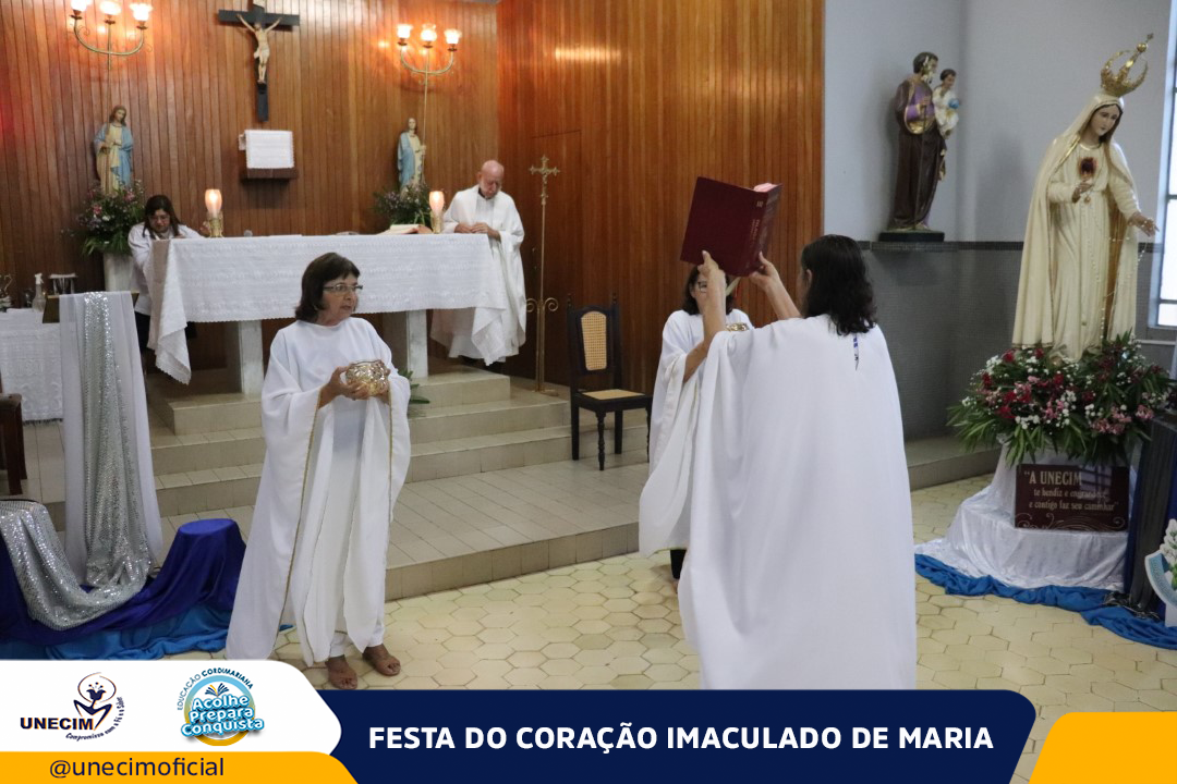 Festa Do Cora O Imaculado De Maria Unecim